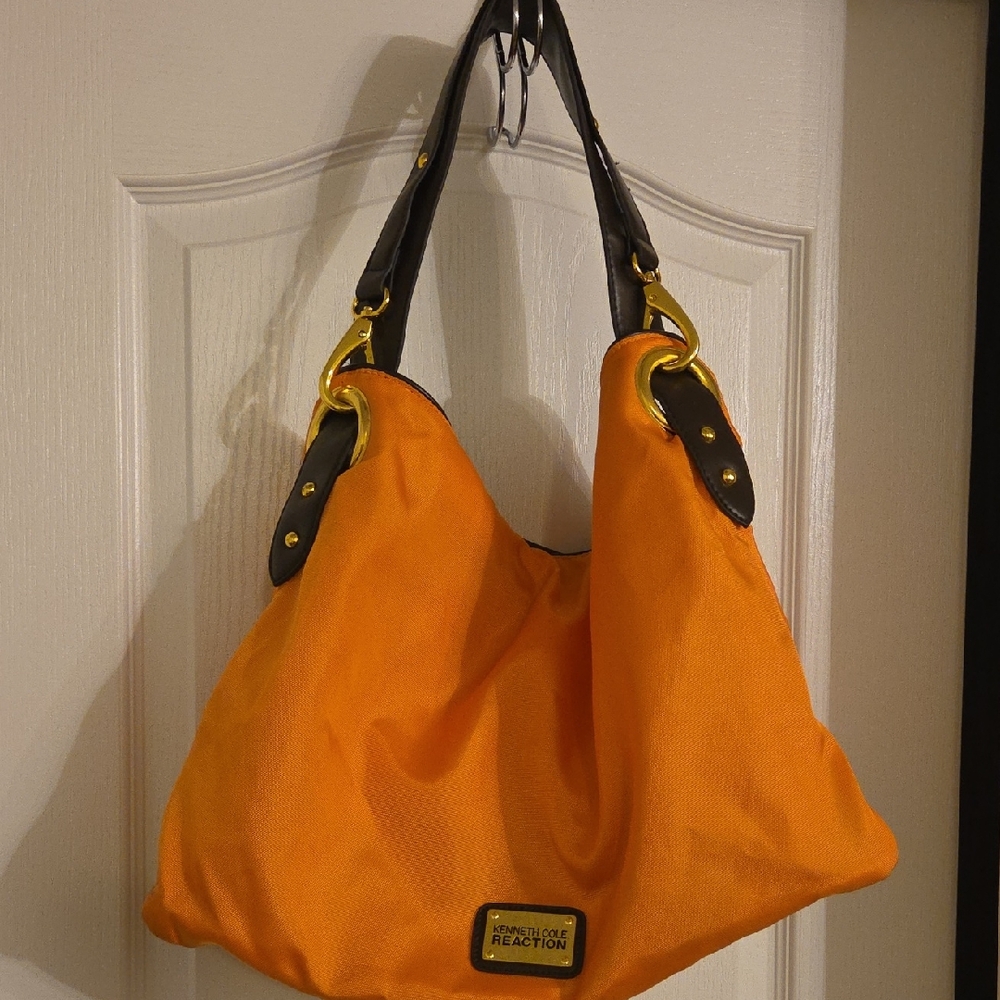 Kenneth Cole Reaction Vibrant Orange Hobo Bag